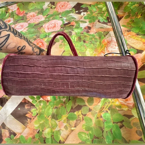 Ladies Who Lunch precious velvet boucle handbag retro vintage bow mauvelous - Picture 6 of 6